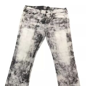 TRUE RELIGION MENS RICKY MIDNIGHT BLACK 34x32